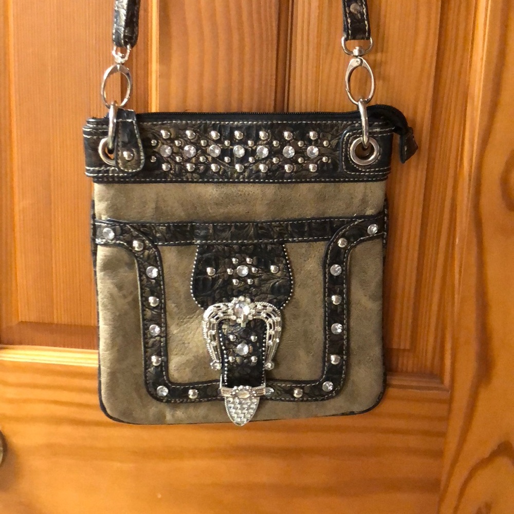 Western Rhinestone Crossbody Purse